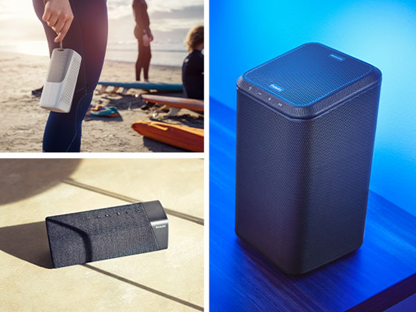 Philips beautiful and functional wireless speakers
