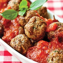 Fried meatballs in tomato sauce | Philips Chef Recipes
