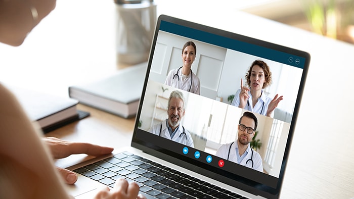 Virtualization of healthcare on skype