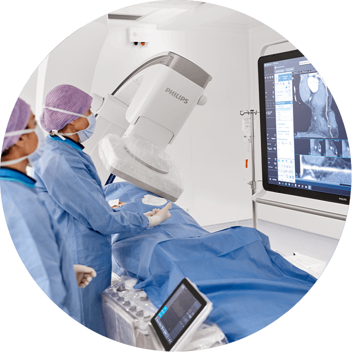Interventional cardiologists using Philips Intrasight
