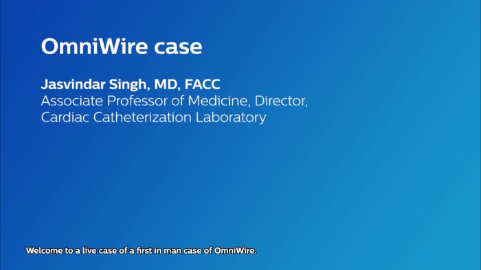 OmniWire First In Man Case with Dr. J Singh
