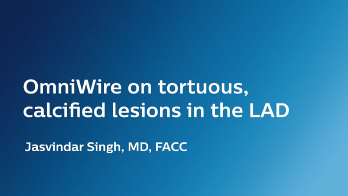 OmniWire Tortuous, Calcified Lesions with Dr. Singh