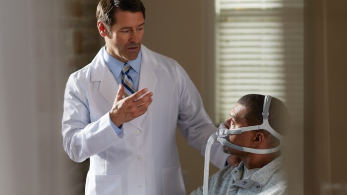 Doctor explains to the patient