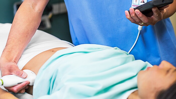 Patient getting treatment