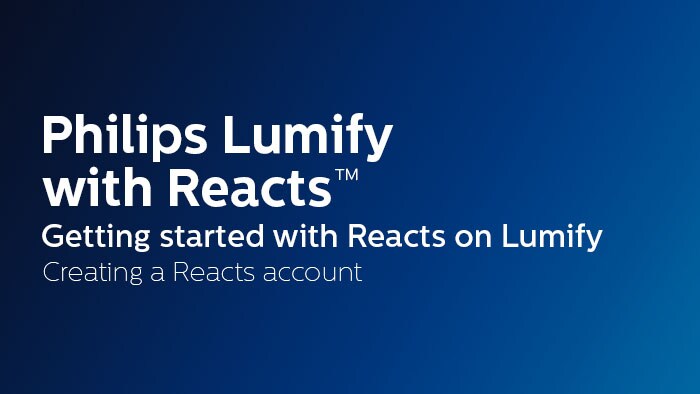 Creating a reacts account