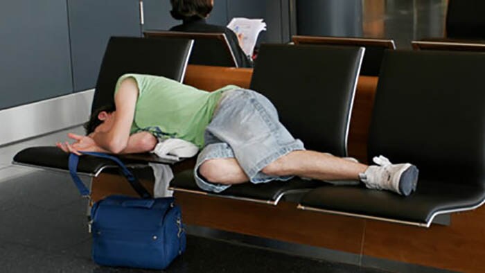 Sleeping around: Americans dozing off in strange places