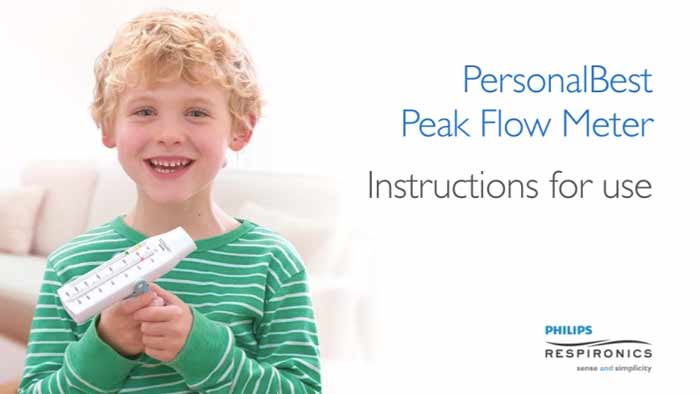 thumbnail for PersonalBest Peak flow meter instructions video