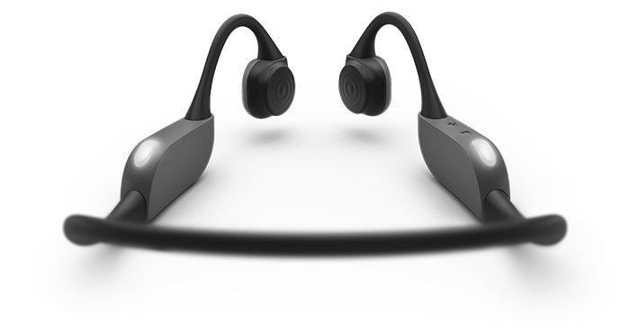 Open-ear bluetooth headphones with bone conduction