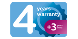 Standard 4 year warranty