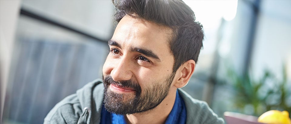 Scruffy beard