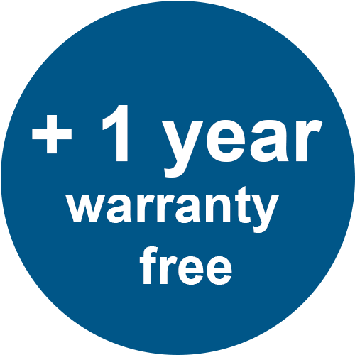 + 1 year warranty