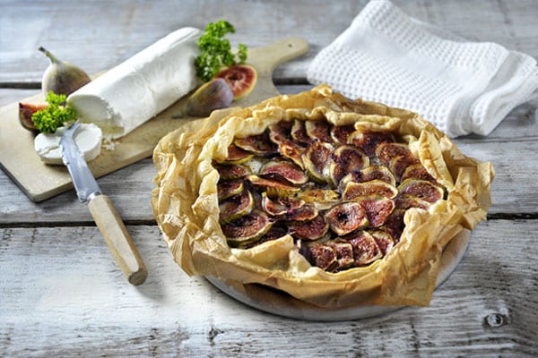 Fig tart with goats' cheese and honey | Philips Chef Recipes