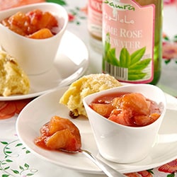 Peach compote with rosewater | Philips Chef Recipes