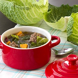 Cabbage and meatballs soup | Philips Chef Recipes