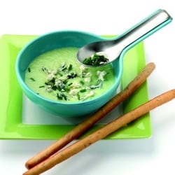 Chilled spring onion soup with blue cheese | Philips Chef Recipes