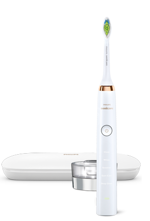 Philips Sonicare DiamondClean with puck and travel case, rose gold edition, HX9391/92