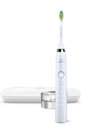 Philips Sonicare DiamondClean with puck and travel case, white edition, HX9331/32