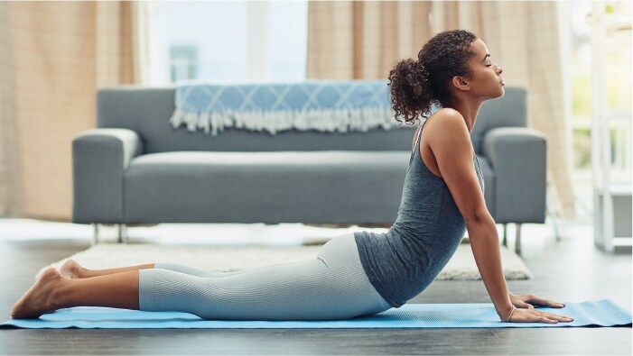 Woman doing yoga