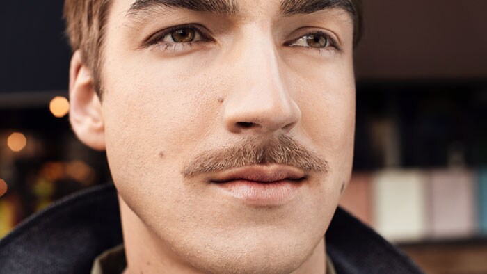 Natural mustache image