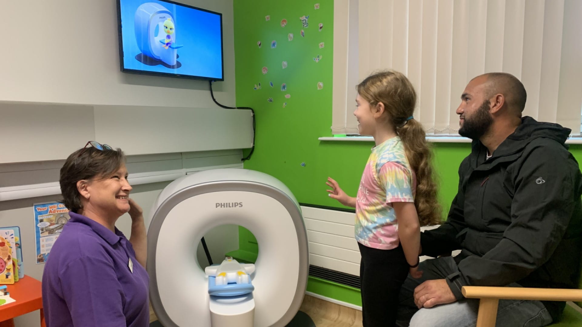 Philips Kitten Scanner helps children prepare for hospital scans at Grantham and District Hospital