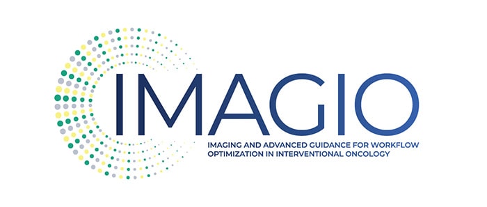 image shows the IMAGIO consortium logo reading IMaging and Advanced Guidance for workflow optimization in Interventional Oncology