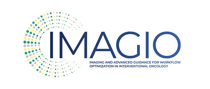 image shows the IMAGIO consortium logo reading IMaging and Advanced Guidance for workflow optimization in Interventional Oncology